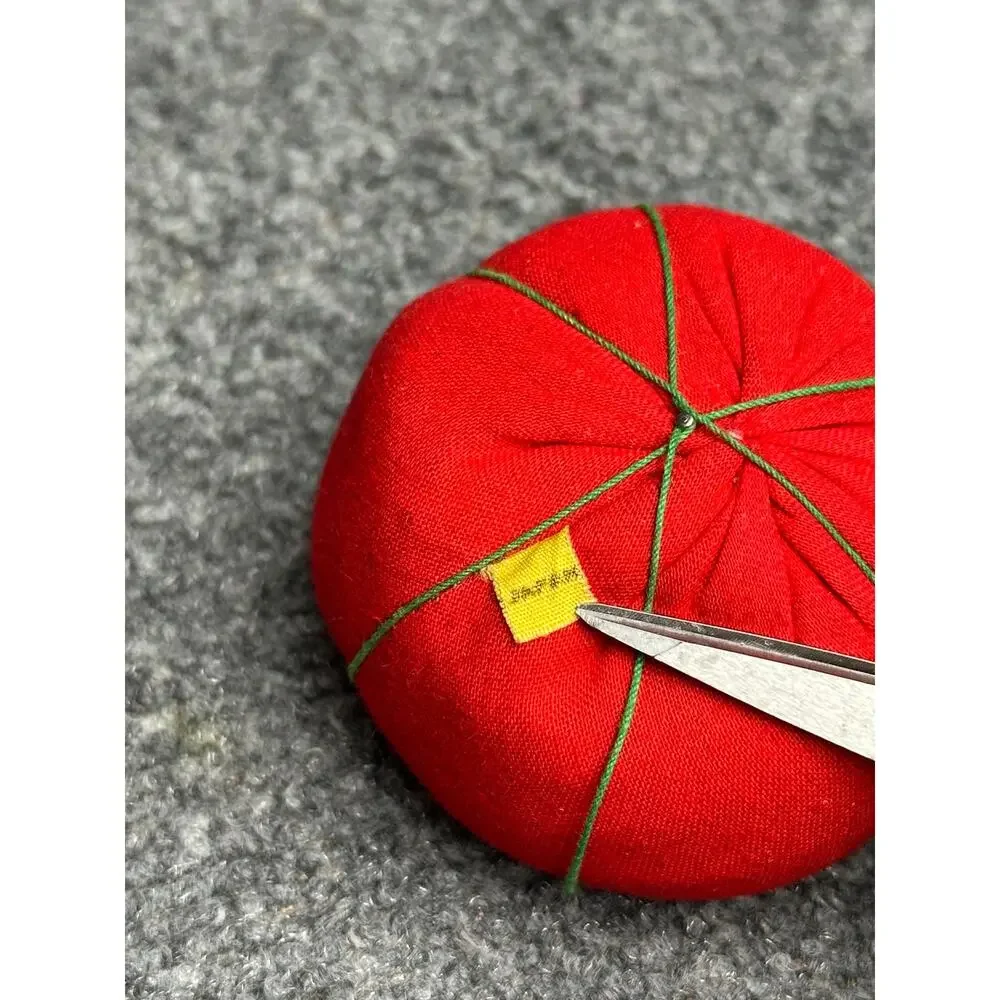 Vintage antique lot pin cushions Japan China handmade silk tomato lucky babies